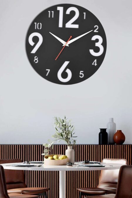 Wooden Silent Non-Ticking Wall Clock for Home Stylish Latest Designer Wall Clock for Home Living Room Bedroom Office Hall
